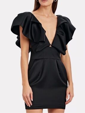 Alexander Vauthier Black Mini Dress